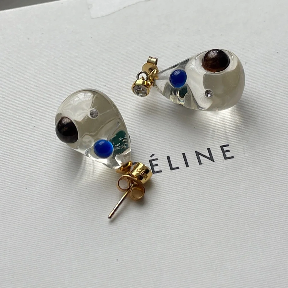 baroque crystal earrings - Picture 4 of 6
